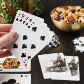 Zwei Kätzchen Maine-Münzkatze Spielkarten (In Situ)