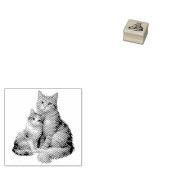 Zwei Kätzchen Stempel (Stempel)