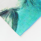 zwei Kätzchen und viele Blume Fleecedecke (Ecke)