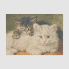Zwei Kätzchen von Henriette Ronner Knip Seidenpapier