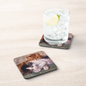 Zwei KätzchenSnuggle durch Henriëtte Ronner-Knip Getränkeuntersetzer (Rechte Seite)