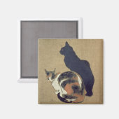 Zwei Katzen, 1894 Magnet (Vorderseite/Rückseite)