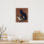 Zwei Katzen, Alexandre Steinlen Poster (Küche)