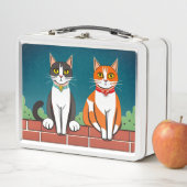 Zwei Katzen aus Metall Lunchbox (Beispiel)