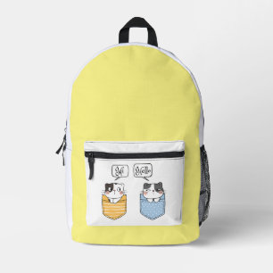 zwei Katzen Bedruckter Rucksack
