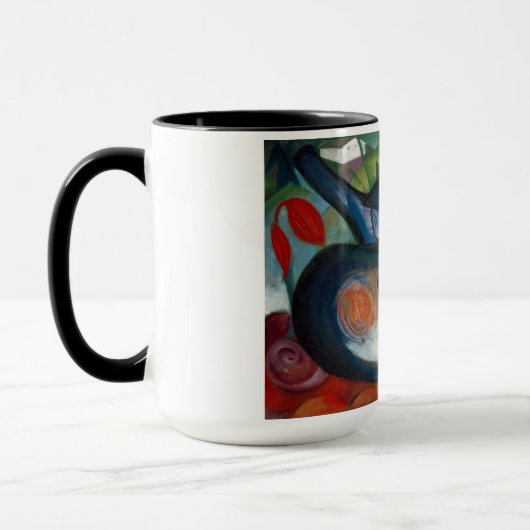 Zwei Katzen, blau und gelb (1912) von Franz Marc Tasse (Links)