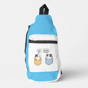 zwei Katzen Crossbody Bag