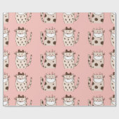 ZWEI KATZEN, DIE FACE MASKS Wrapping Paper Geschenkpapier (Flach)