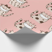 ZWEI KATZEN, DIE FACE MASKS Wrapping Paper Geschenkpapier (Ecke)