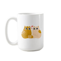 Zwei Katzen, die sich lieben.