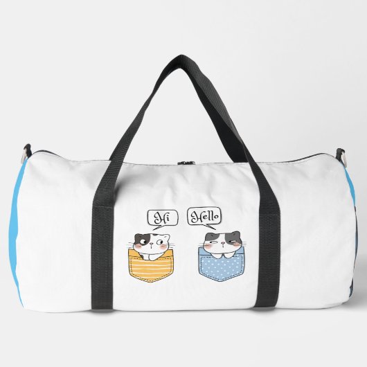 zwei Katzen Duffle Bag (Vorderseite)