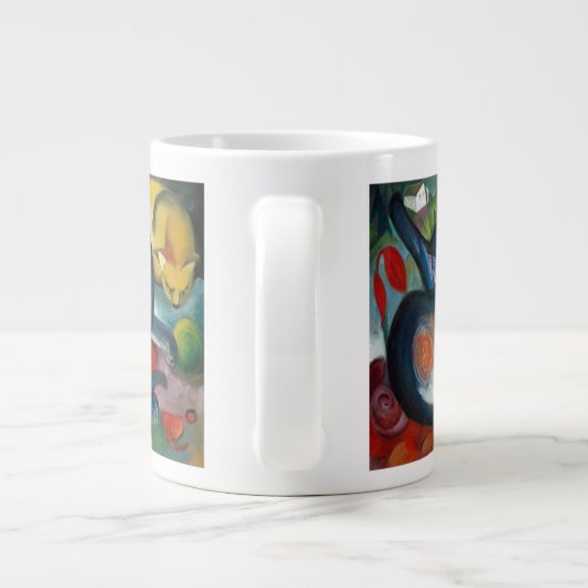 Zwei Katzen, Franz Marc 1912 Jumbo-Tasse (Rückseite)