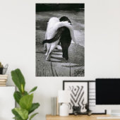 ZWEI KATZEN - FREUNDE - BESTE POSTER- UND CANVAS-D POSTER (Heimbüro)