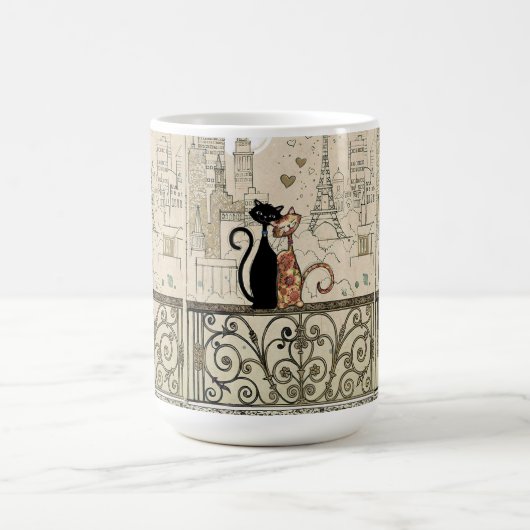 Zwei Katzen in der Liebe Kaffeetasse (Mittel)