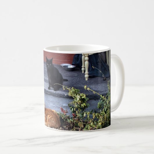 Zwei Katzen in der Werft Kaffeetasse (VorderseiteRechts)