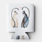 Zwei Katzen in Liebe Dosenkühler (Rückseite)