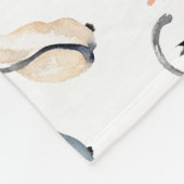 Zwei Katzen in Liebe Fleecedecke (Ecke)