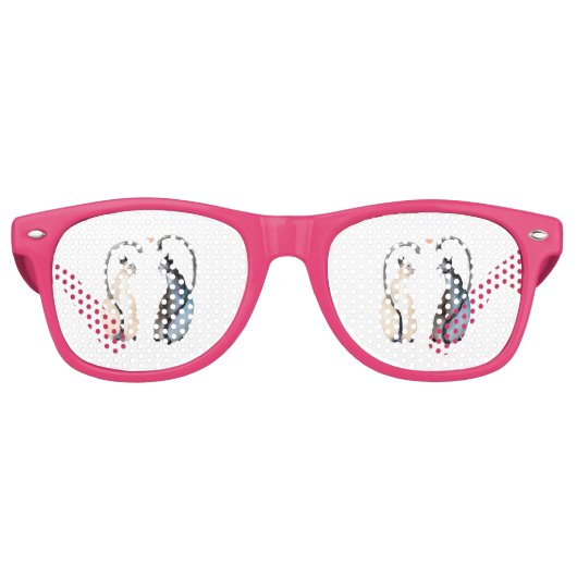 Zwei Katzen in Liebe Sonnenbrille (Vorderseite)