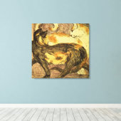 Zwei Katzen Leinwanddruck (Insitu (Holzboden))