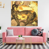 Zwei Katzen Leinwanddruck (Insitu (Wohnzimmer))