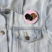Zwei Katzen machen Herz-Button Button (Beispiel)