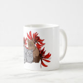Zwei Katzen mit australischem Korallenbaum Kaffeetasse (VorderseiteRechts)