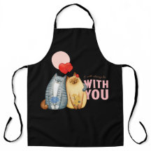 Zwei Katzen mit Herzformen und romantisch