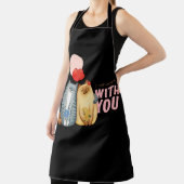 Zwei Katzen mit Herzformen und romantisch Schürze (InSitu)