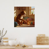 Zwei Katzen-Plakat Poster (Küche)