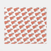 Zwei Katzen schließen Freundschaft Fleecedecke (Vorderseite (Horizontal))