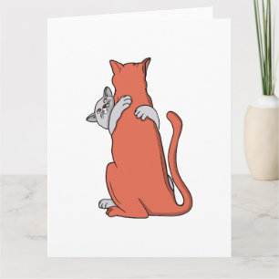 Zwei Katzen schließen Freundschaft Karte