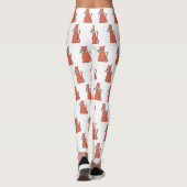 Zwei Katzen schließen Freundschaft Leggings (Rückseite)