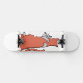 Zwei Katzen schließen Freundschaft Skateboard (Horizontal)