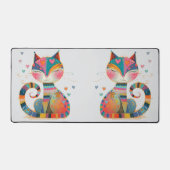 Zwei Katzen Schreibtischunterlage (Vorderseite)