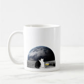 Zwei Katzen stecken mit einer Dose Thunfisch im Mo Kaffeetasse (Links)