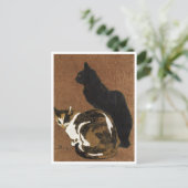 Zwei Katzen Steinlen Postkarte (Stehend Vorderseite)