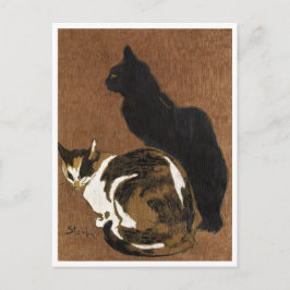 Zwei Katzen Steinlen Postkarte