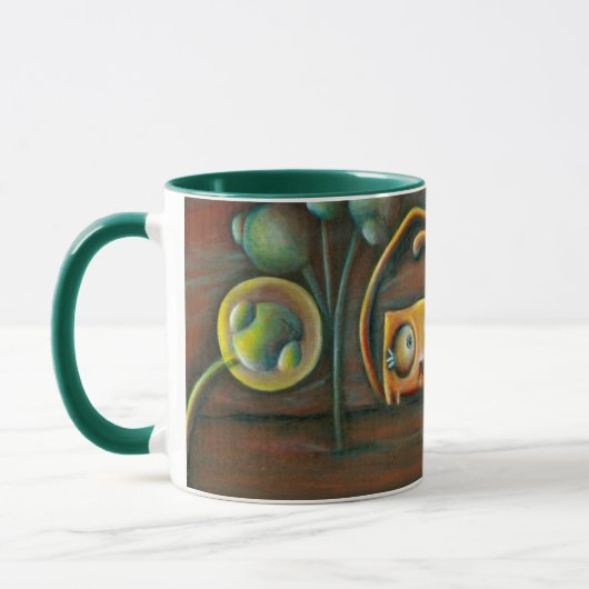 Zwei Katzen-Surreal Tasse (Links)