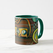 Zwei Katzen-Surreal Tasse (VorderseiteRechts)