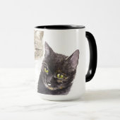 Zwei Katzen - Tabby und Tortie Tasse (VorderseiteRechts)