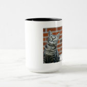 Zwei Katzen-Tasse Tasse (Zentrum)