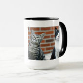 Zwei Katzen-Tasse Tasse (VorderseiteRechts)