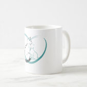 Zwei Katzen umarmen sich Kaffeetasse (VorderseiteRechts)