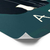 Zwei Katzen unter Vollmond Poster (Ecke)