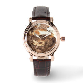 Zwei Katzen (von Franz Marc) Armbanduhr