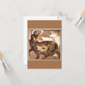 Zwei Katzen (von Franz Marc) Karte (Vorderseite/Rückseite Beispiel)