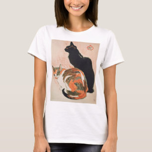 Zwei Katzen von Theophil Alexandre Steinlen T-Shirt