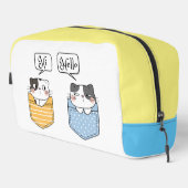 zwei Katzen Waschbeutel (Rechte Ecke)