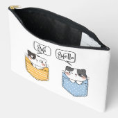 zwei Katzen Zubehörtasche (Offen)