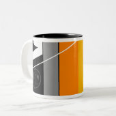 Zwei Katzen Zweifarbige Tasse (Vorderseite Links)